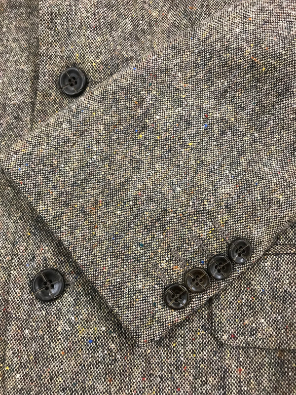 Herrenjacke Vintage Tweed Sakko Gr.50, braun meliert