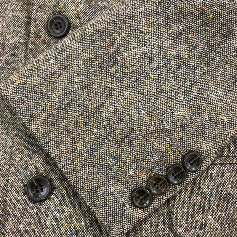 Herrenjacke Vintage Tweed Sakko Gr.50, braun meliert