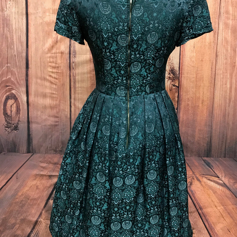Rückansicht Vintage Kleid mit Metallreißverschluss