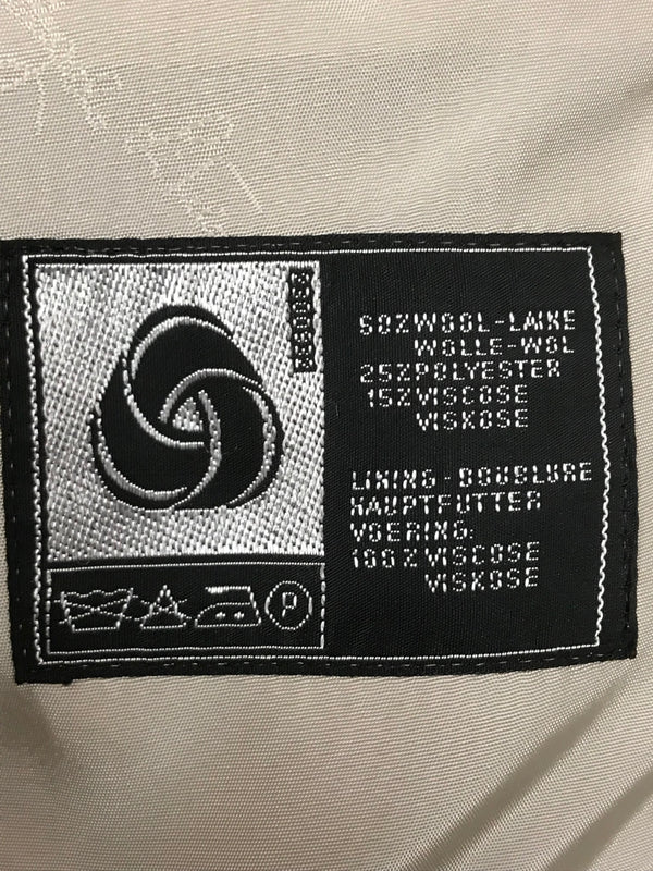 Vintage Anzug Beige/Dunkelblau mit Hemd & Fliege – Größe 50