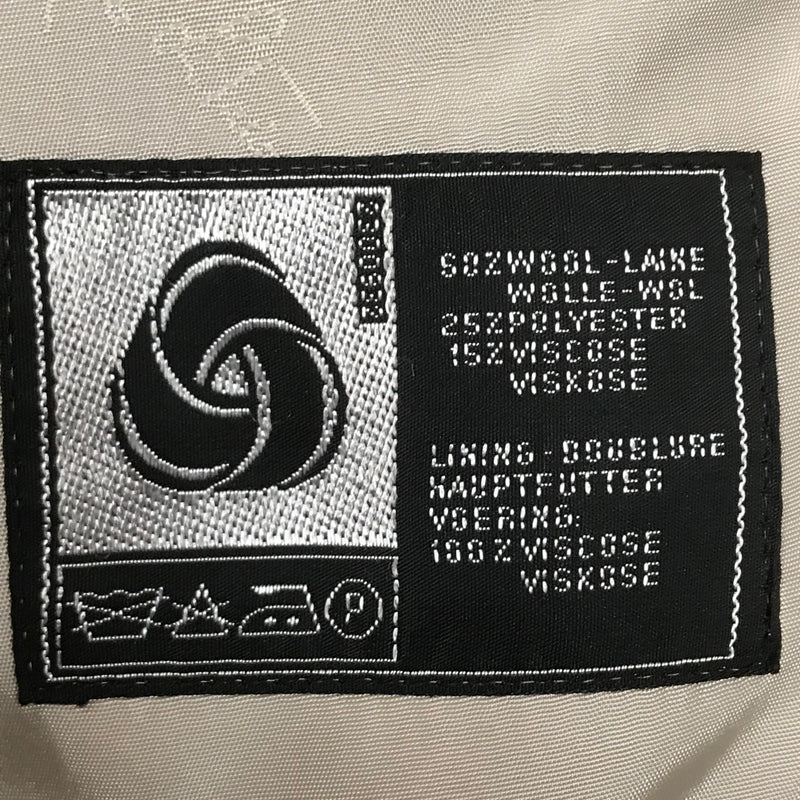 Vintage Anzug Beige/Dunkelblau mit Hemd & Fliege – Größe 50