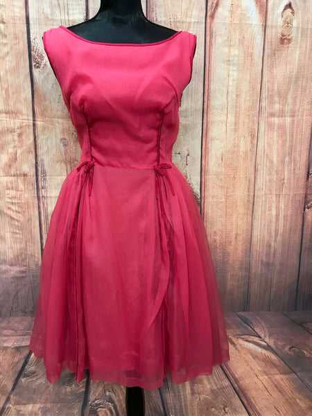„Vintage 50er Jahre Kleid Gr.34 Secondhand pink