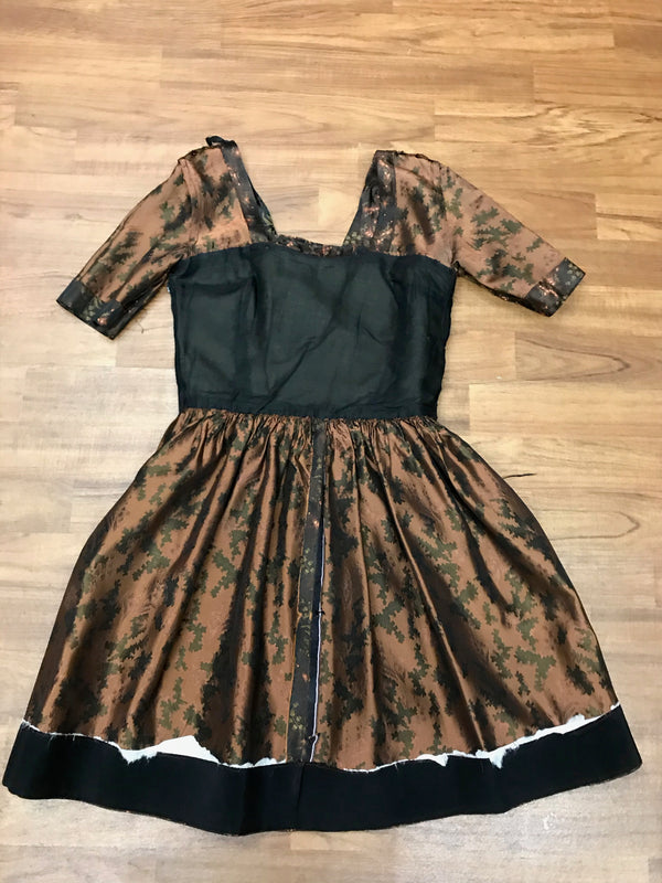 Innenansicht des handgefertigten Vintage Kleids, Futter