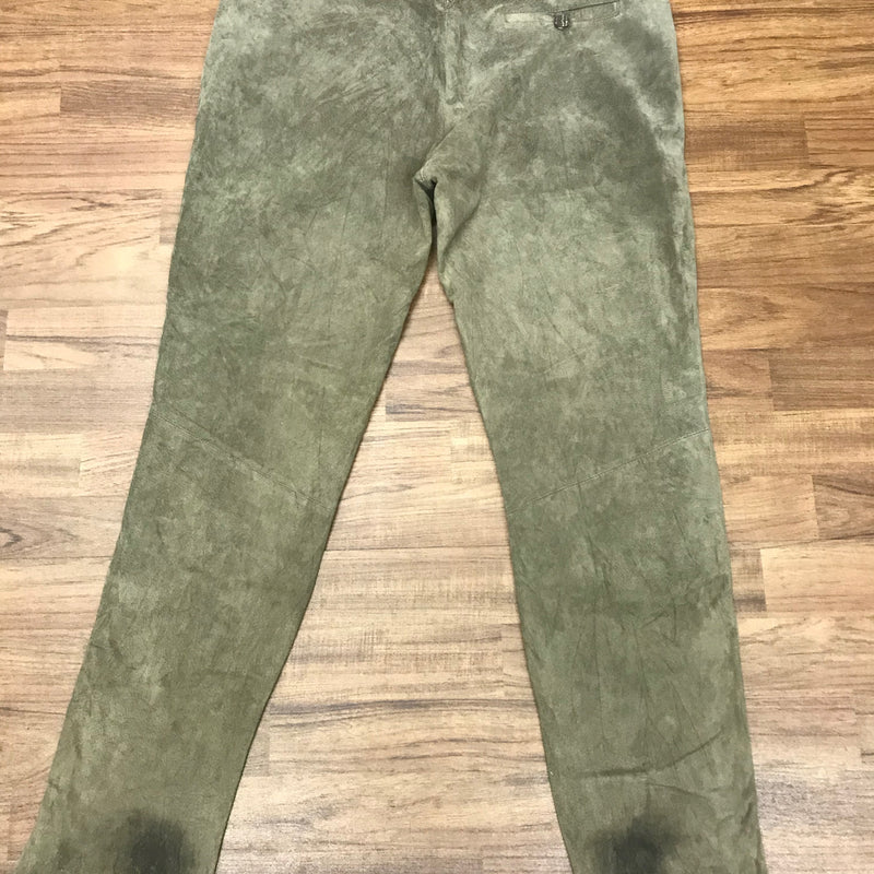 „Trachtenlederhose Herren Echtleder hellbraun Rückseite Vintage“