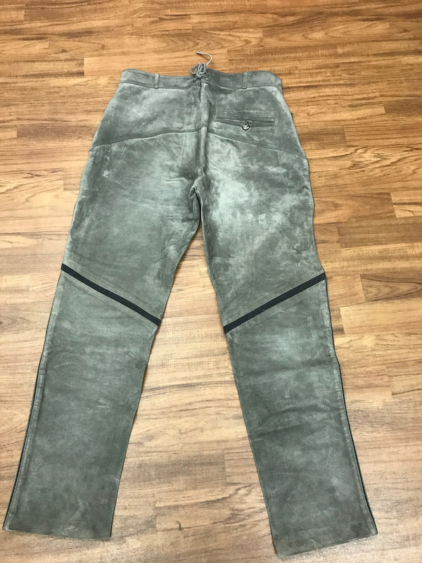 „Trachtenhose Herren grün Lederhose Rückseite Vintage Größe 54“