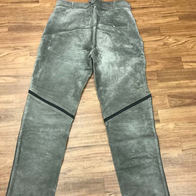 „Trachtenhose Herren grün Lederhose Rückseite Vintage Größe 54“