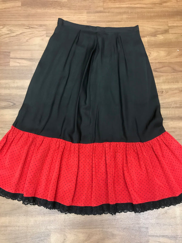 „Vintage Unterrock Trachten lang Baumwolle Helene Strasser Größe 42“