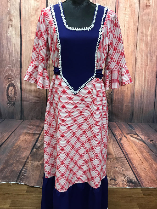 Vintage Maxikleid Hippie Kleid 70er Jahre