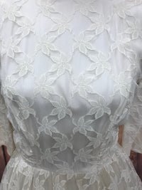 Robe de mariée vintage années 50/60 couleur ivoire taille 34