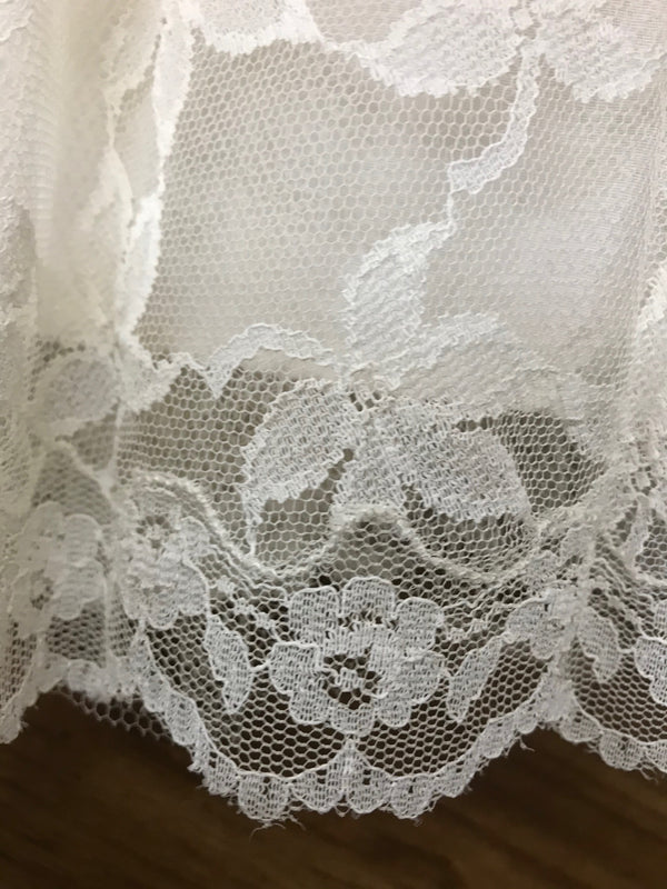 Original 50er/60er-Jahre Petticoat-Brautkleid aus Spitze – Gr. 34