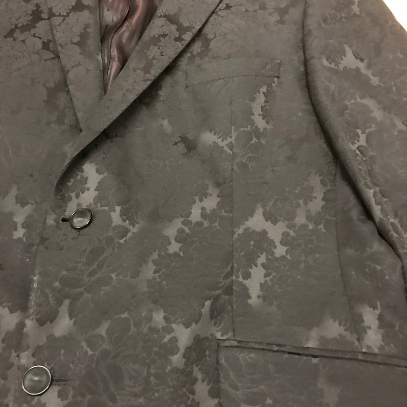 Schwarze Brokat Herren - Jacke, Sakko Gr.56