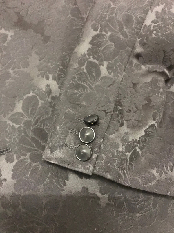 Schwarze Brokat Herren - Jacke, Sakko Gr.56