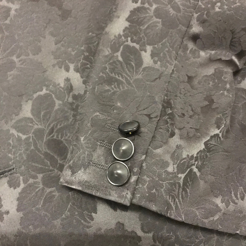 Schwarze Brokat Herren - Jacke, Sakko Gr.56