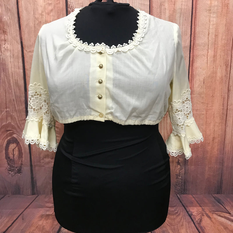 Vintage Dirndlbluse Gr.48 Bluse zum 70er Jahre Drindl