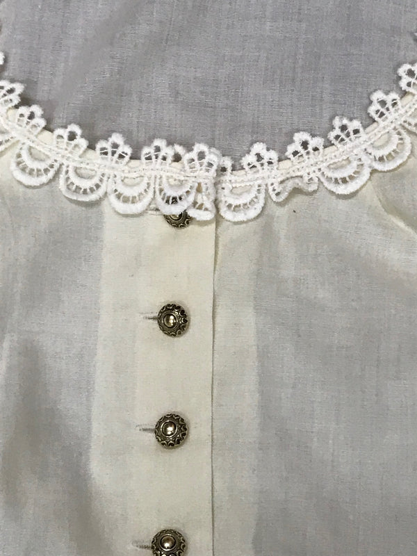 Vintage Dirndlbluse Gr.48 Bluse 70er Jahre