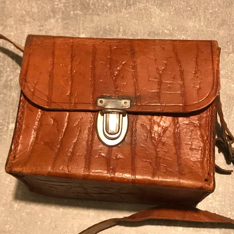 Vintage Ledertasche Kamera