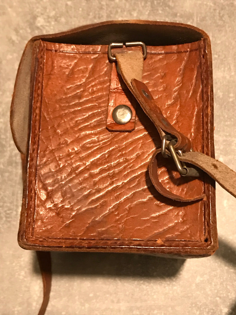 Vintage Ledertasche Kamera