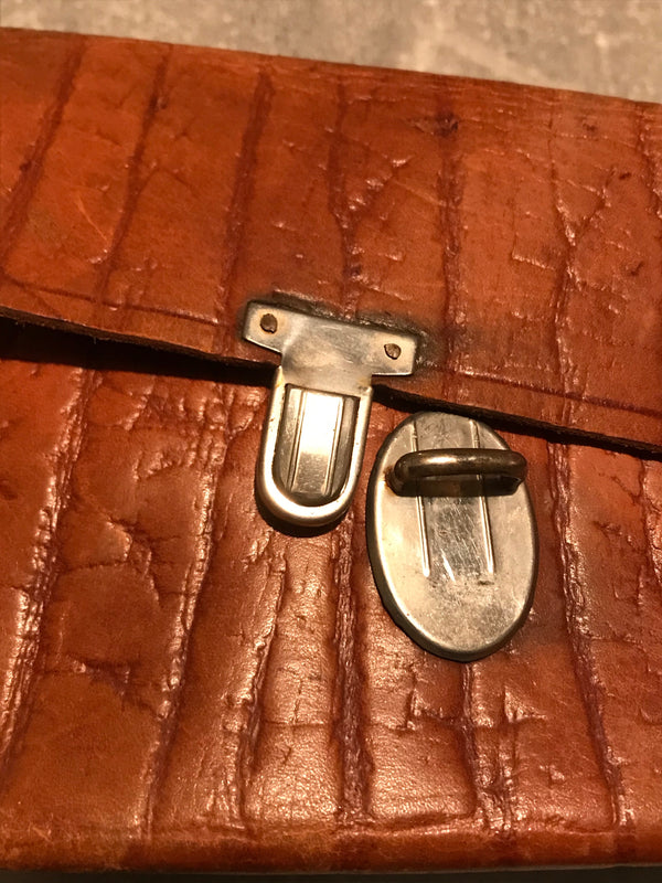 Vintage Ledertasche Kamera