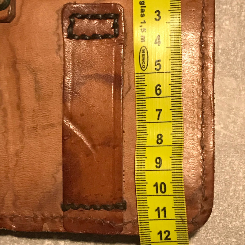 Braune Vintage Ledertasche Gürteltasche