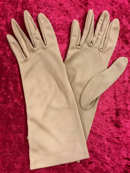 Gants courts marron clair