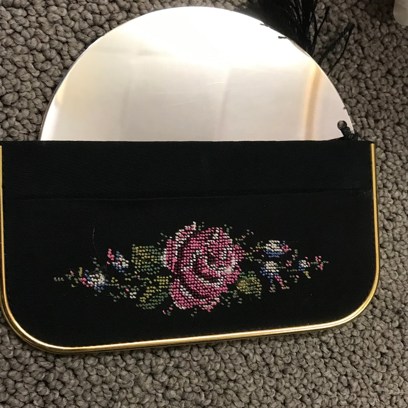 Antike Abendtasche Set 50er Jahre 2teilig