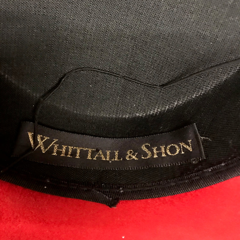 Vintage Damenhut von Whittall & Shon in rot, Gr.57