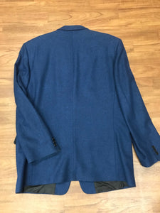 Blaue Vintage Jacke Tweed Herren Gr.52