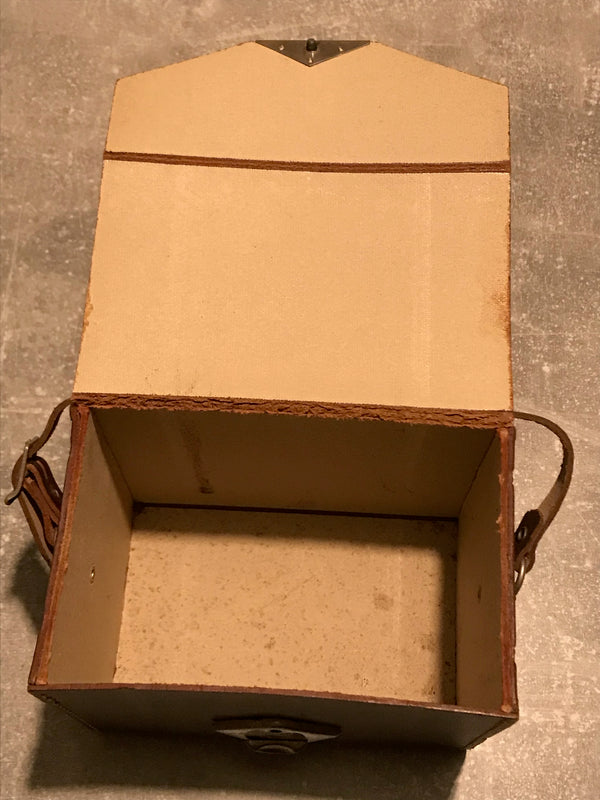 Alte Vintage Ledertasche Kamera Steampunk