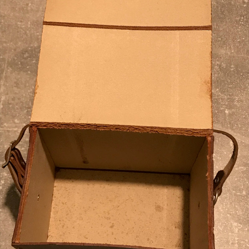 Alte Vintage Ledertasche Kamera Steampunk