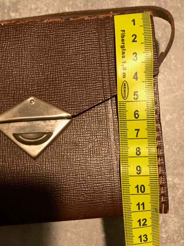 Alte Vintage Ledertasche Kamera Steampunk