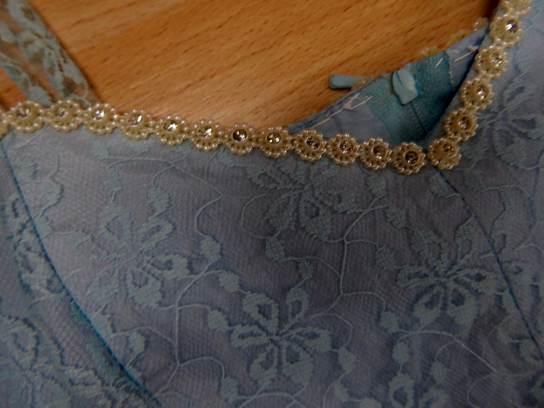 Vintage 50er Jahre Kleid Gr.34 Secondhand hellblau