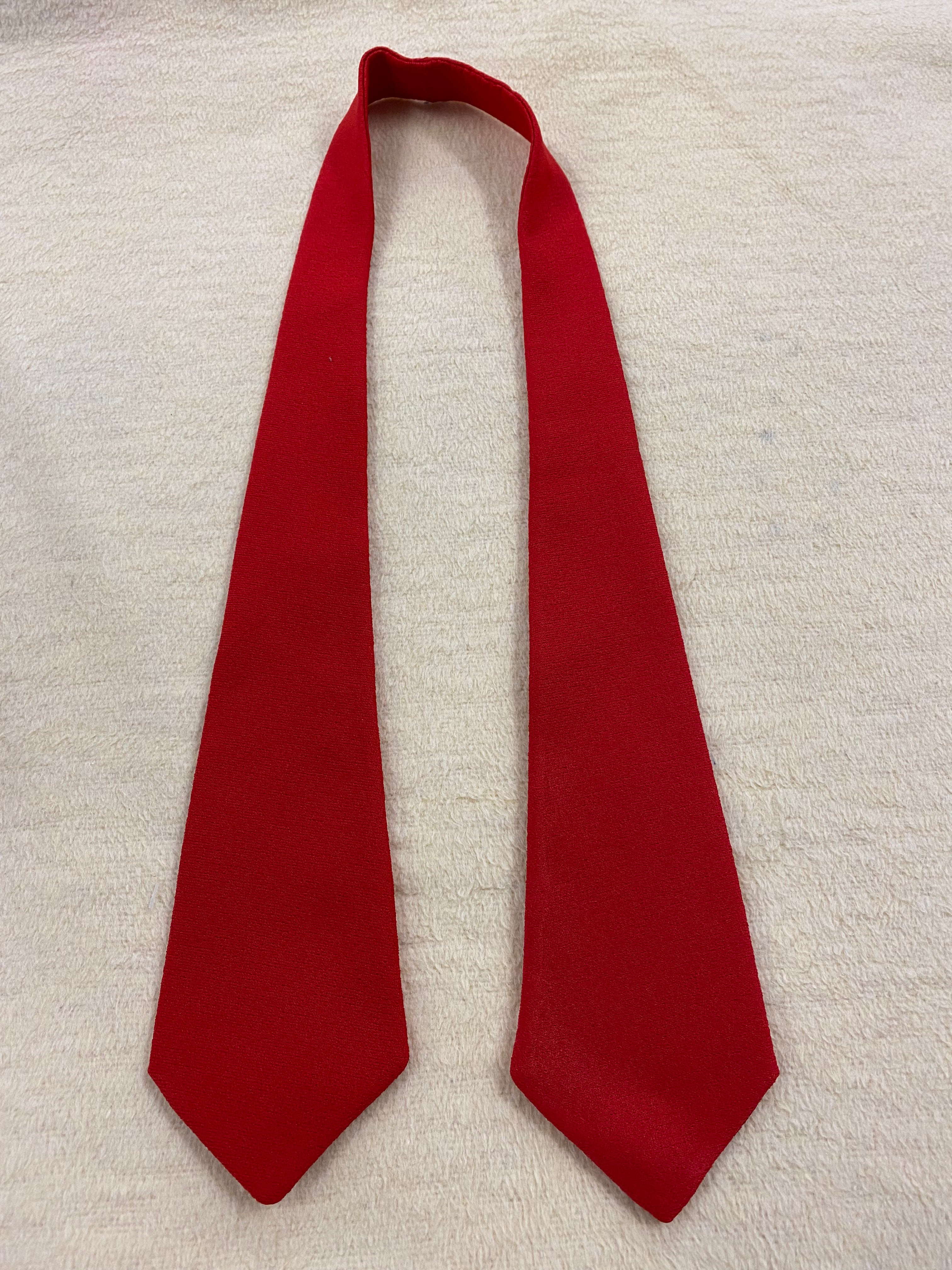 Kurzkrawatte, kurze Vintage-Krawatte in rot