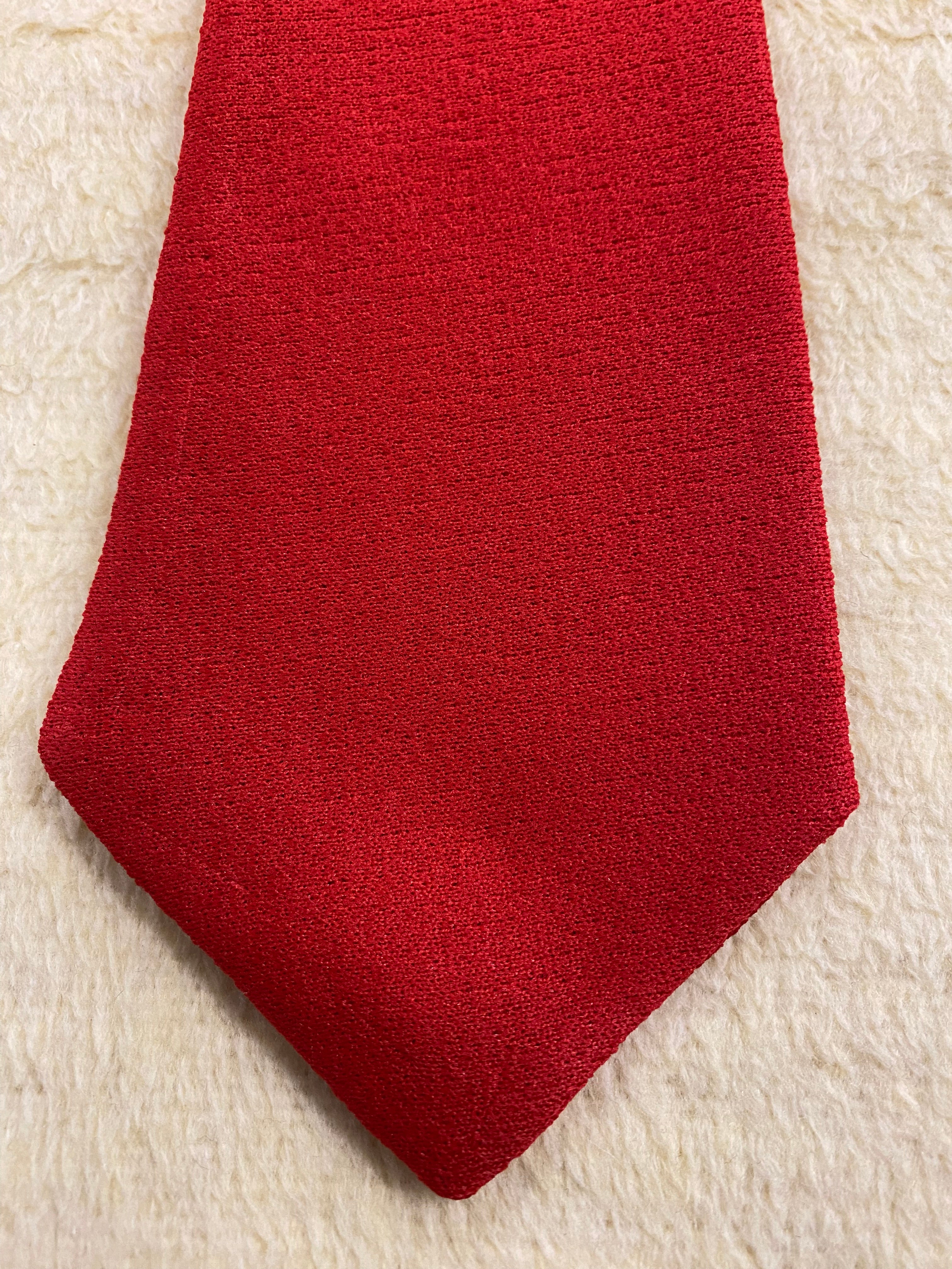 Kurzkrawatte, kurze Vintage-Krawatte in rot