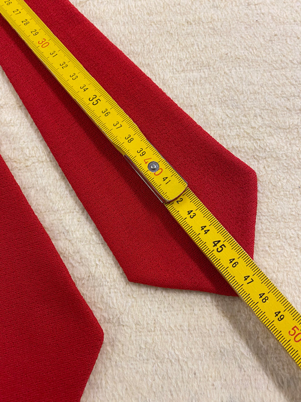 Kurzkrawatte, kurze Vintage-Krawatte in rot
