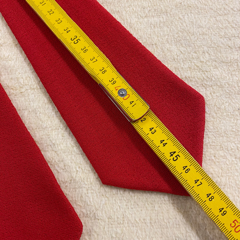 Kurzkrawatte, kurze Vintage-Krawatte in rot