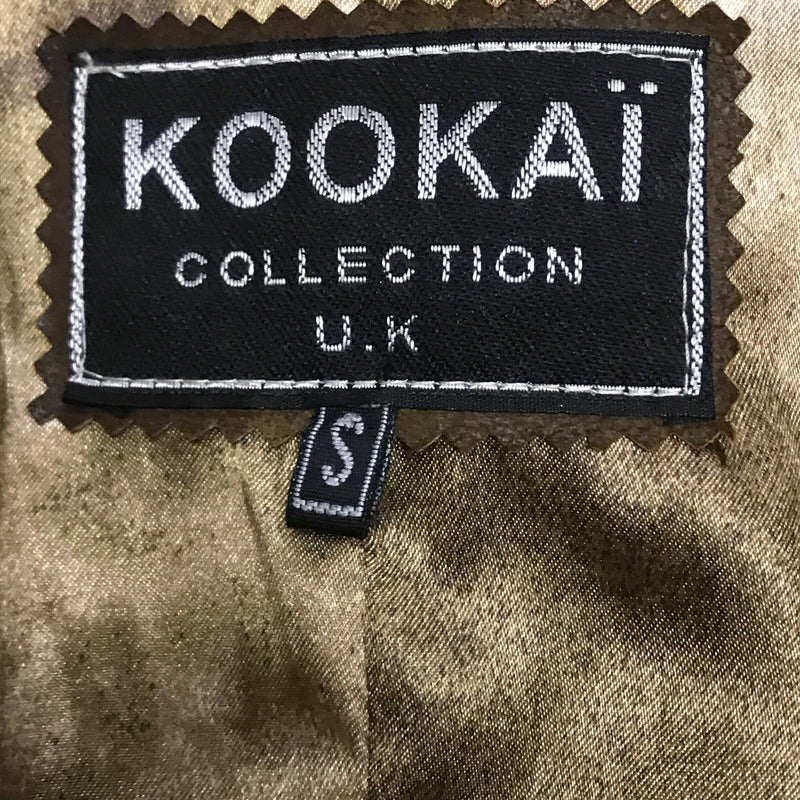 Vintage Kookaï Ledermantel Gr. 36 – Warmes Braun