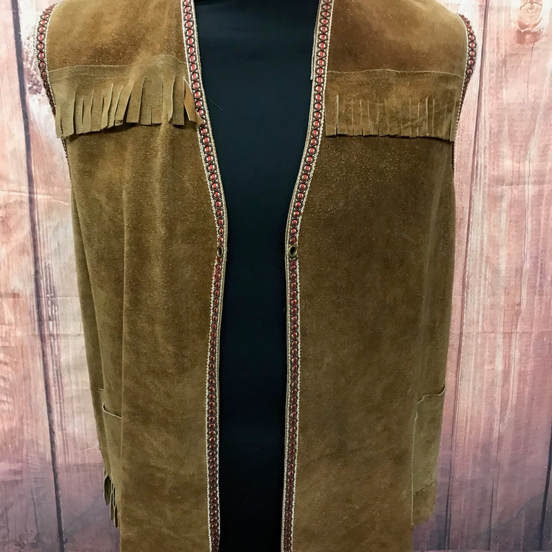 Herren Lederweste mit Fransen, Vintage