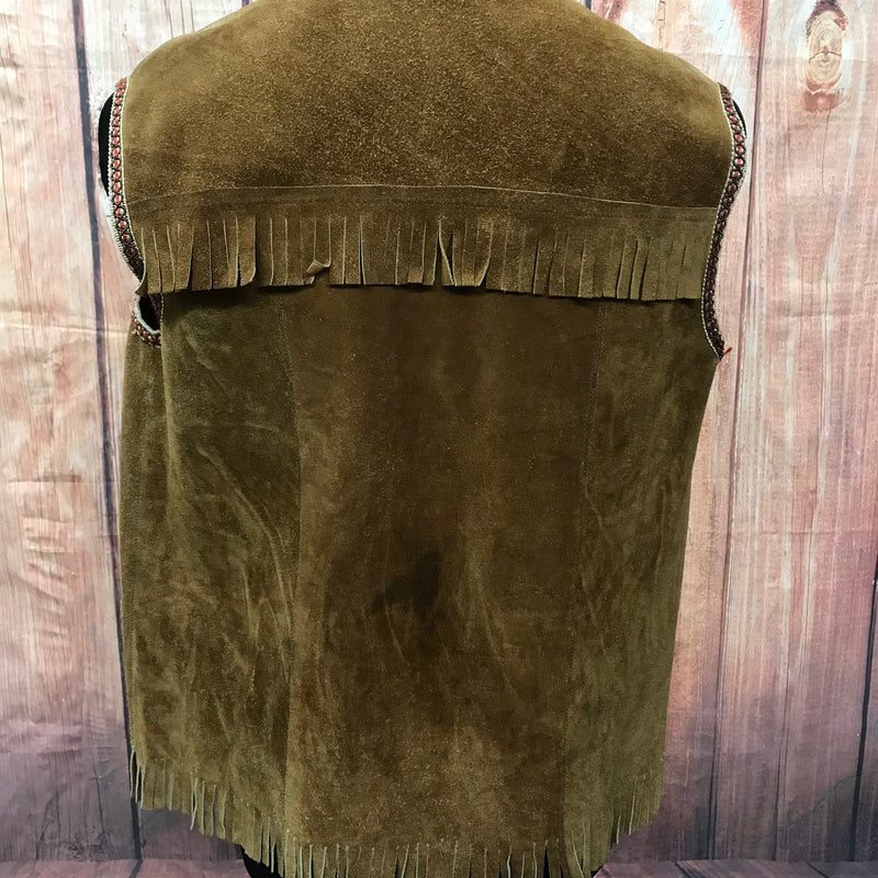 Herren Lederweste mit Fransen, Vintage