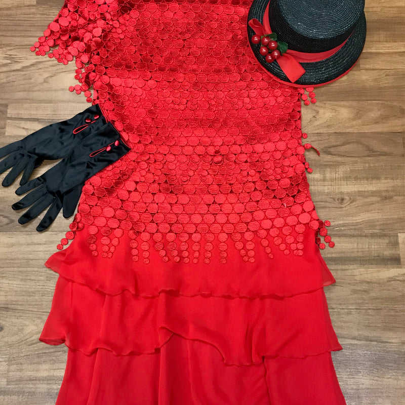 Vintage Mode 20er Jahre Kleid ca.Gr.44