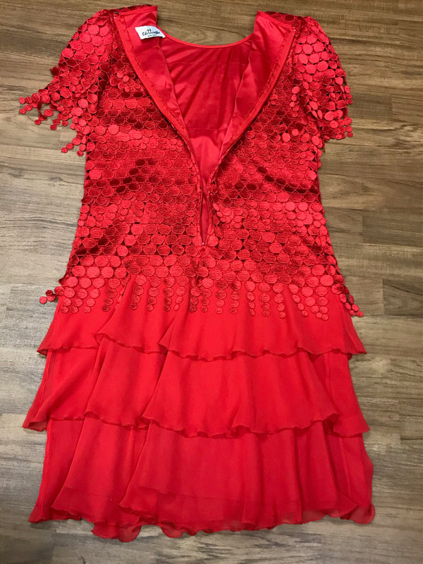 Vintage Mode 20er Jahre Stil Kleid ca.Gr.42
