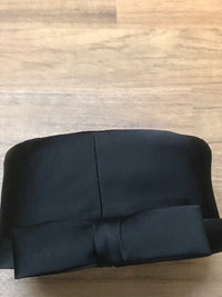 Véritable chapeau de pilulier vintage unique noir, taille unique 