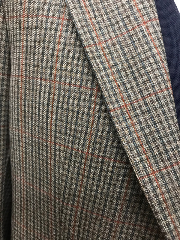 Karierte Herrenjacke Vintage Tweed Sakko Blazer  Gr.48