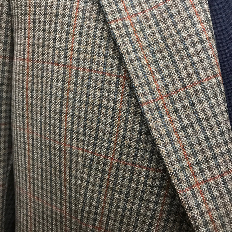 Karierte Herrenjacke Vintage Tweed Sakko Blazer  Gr.48
