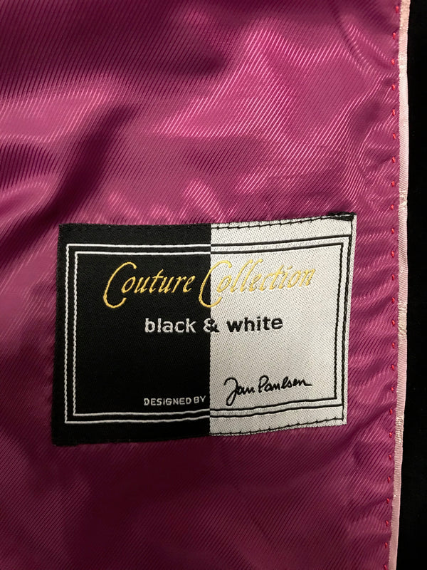 Samt - Jacke Herren Sakko in schwarz Gr.56