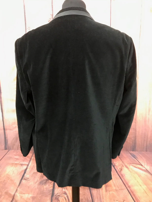 Samt - Jacke Herren Sakko in schwarz Gr.56