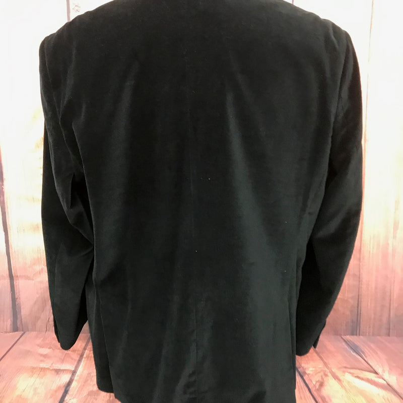 Samt - Jacke Herren Sakko in schwarz Gr.56