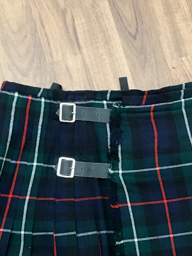 Kilt vintage, jupe tartan, largeur taille env. 80 cm, taille S.