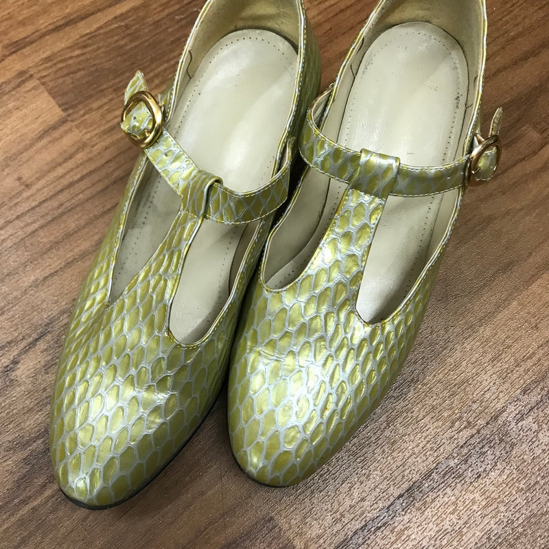 Schnallenschuhe, T-Steg, Riemchen, Damenschuh 20er Jahre Stil Gr.37
