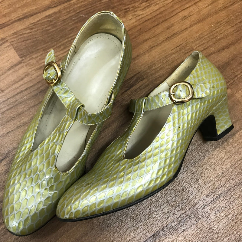 Spangenschuh, T-Steg, Riemchen, Schuh Vintage 20er Jahre