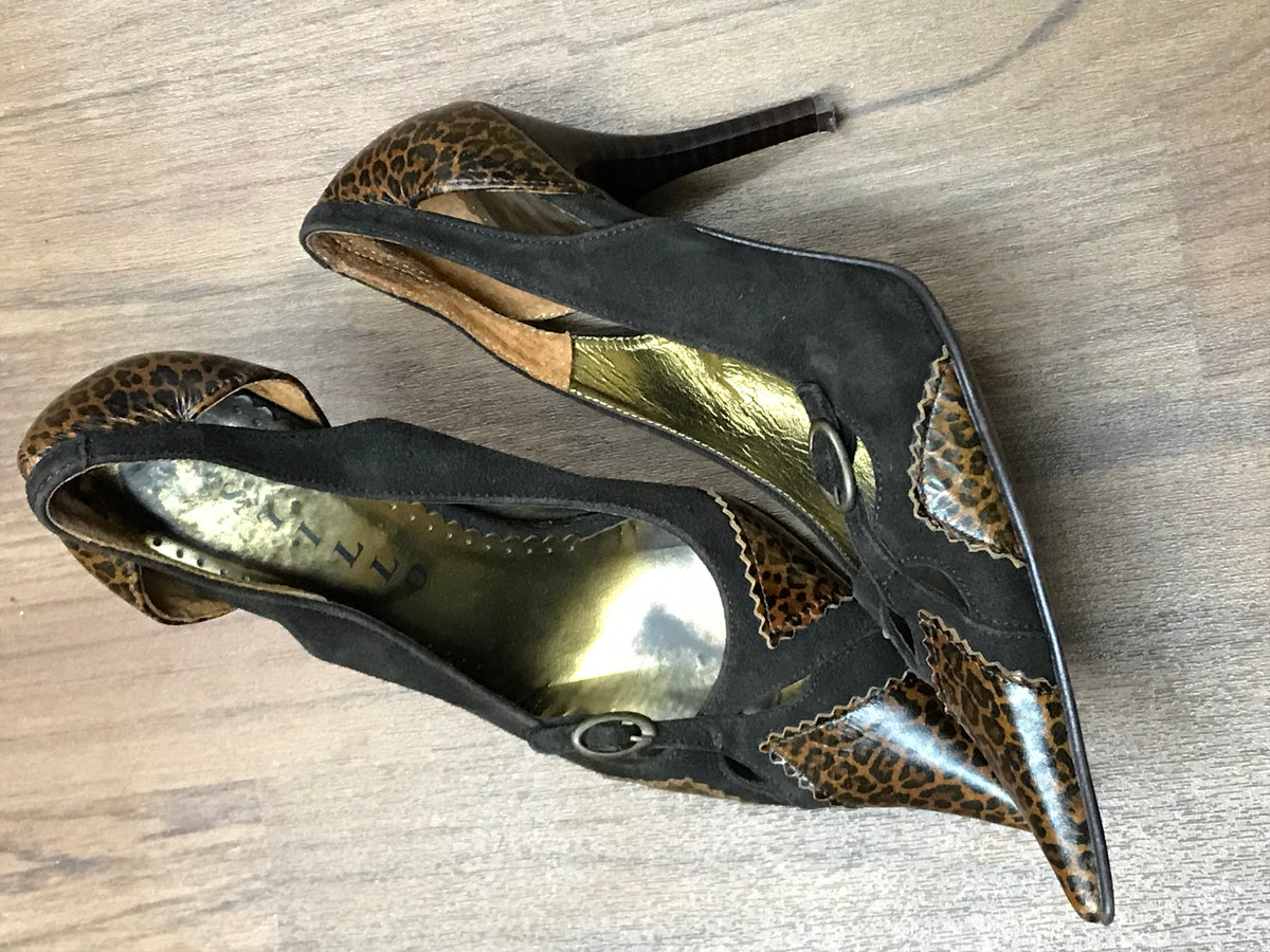 50er Jahre Pumps Stilettos Damen Gr.38 Vintage Schuhe